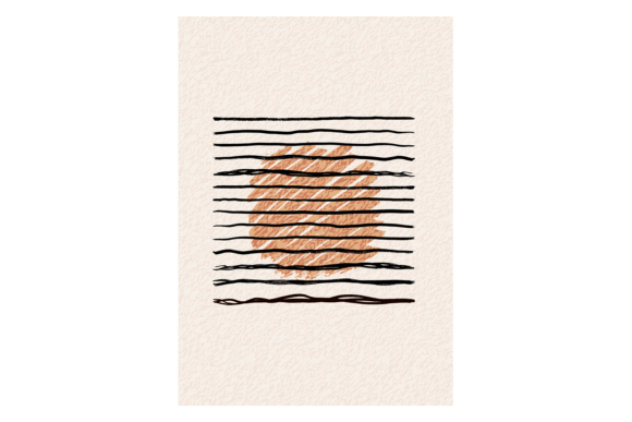 Abstract Poster with Decorative Ink Shap: A Designer's Toolkit