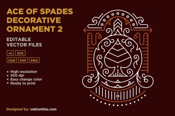 Ace of Spades Decorative Ornament 2: A Designer's Playbook