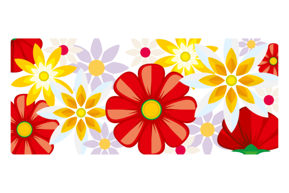 Bright Floral Banner: A Modern Typography Asset for Visual Impact