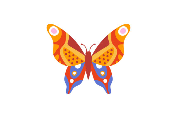 Colorful Decorative Butterfly: A Free Design Asset for Vibrant Projects