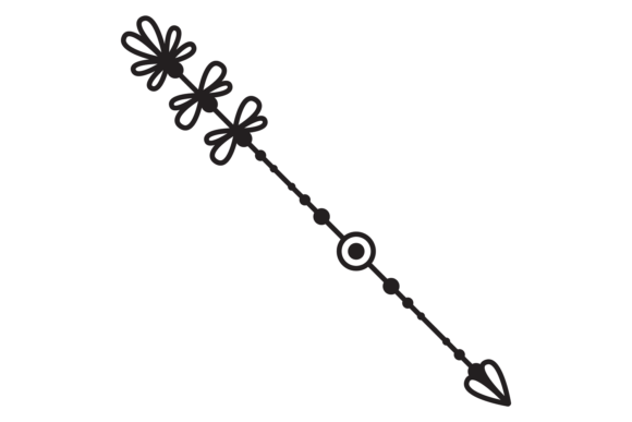 Decorative Arrow: Ornamental Ethnic Desi