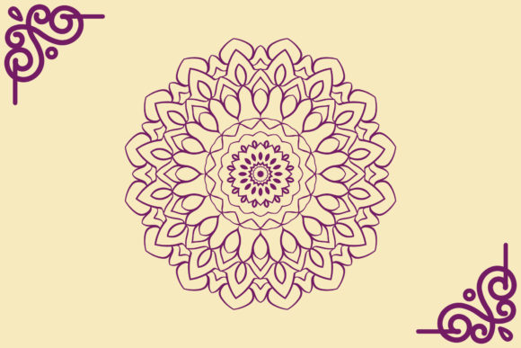 Decorative Flower Mandala Art Design for Creative Projects