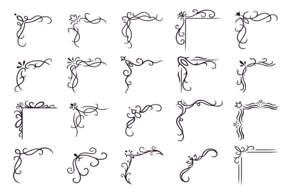 Elevate Your Projects with Vintage Decorative Angle Borders