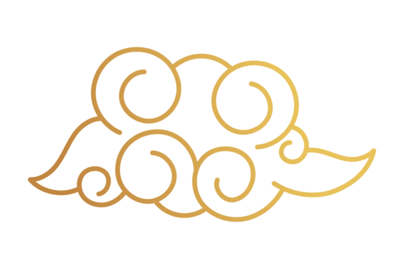Golden Cloud Pattern Element: Elevating Your Visual Identity