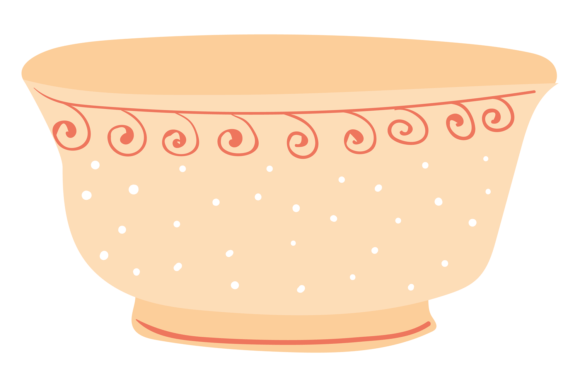 The Artisan's Touch: Exploring the Ceramic Bowl Icon Hand Drawn Decorative