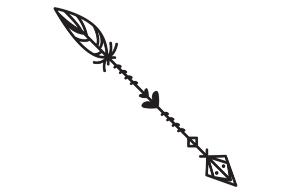 Timeless Appeal: Vintage Arrow Hand Drawn Decorative Tribal Elements