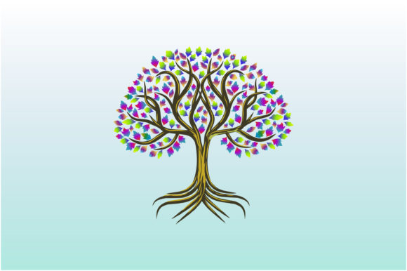 Vibrant Decorative Maple Tree: A Designer's Go-To Asset
